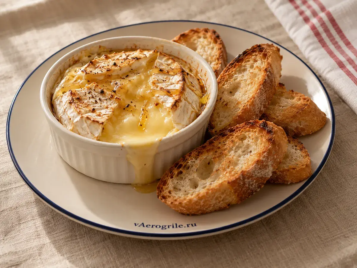 Багет с камамбером и медом