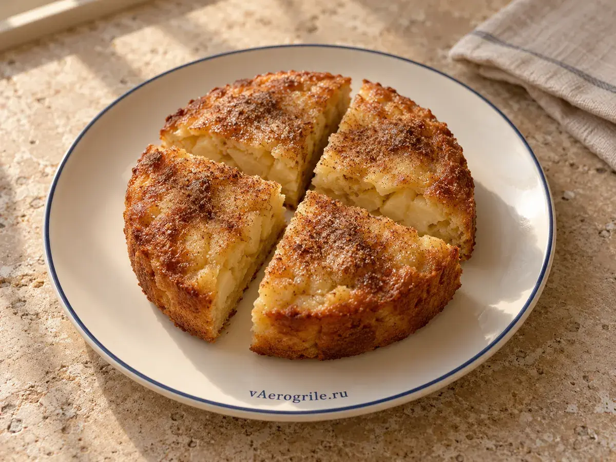 Мини-шарлотка на двух яйцах