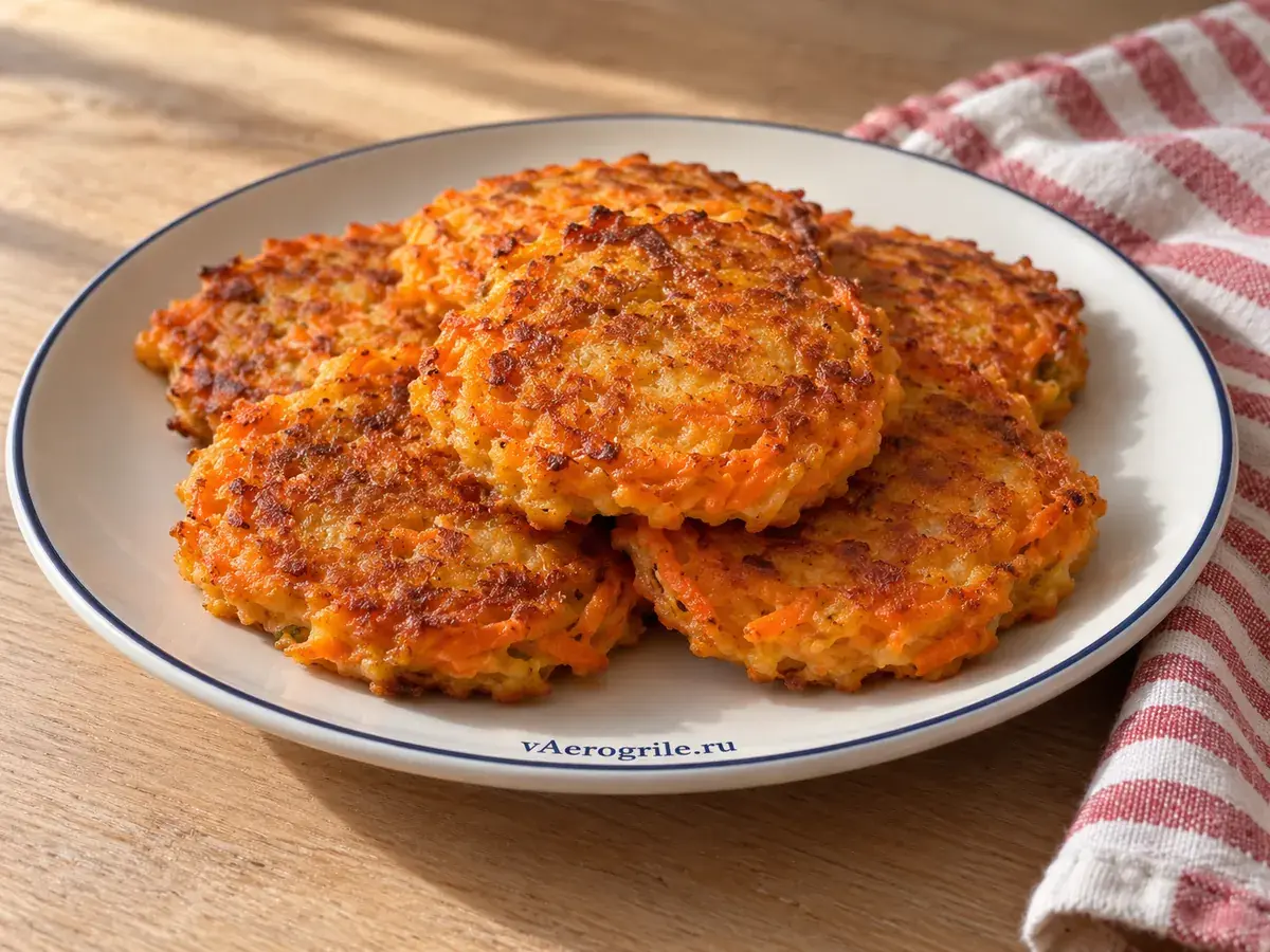 Морковные оладьи