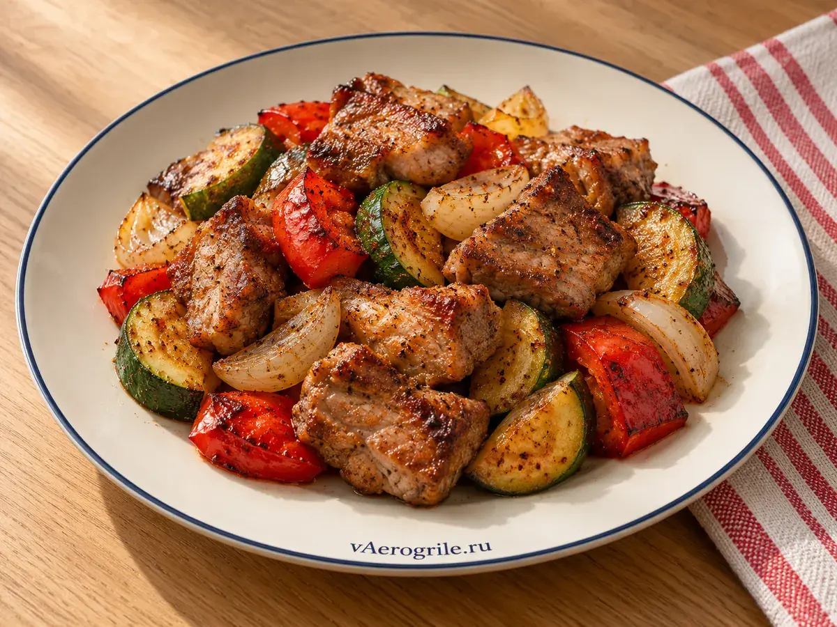 Мясо с овощами