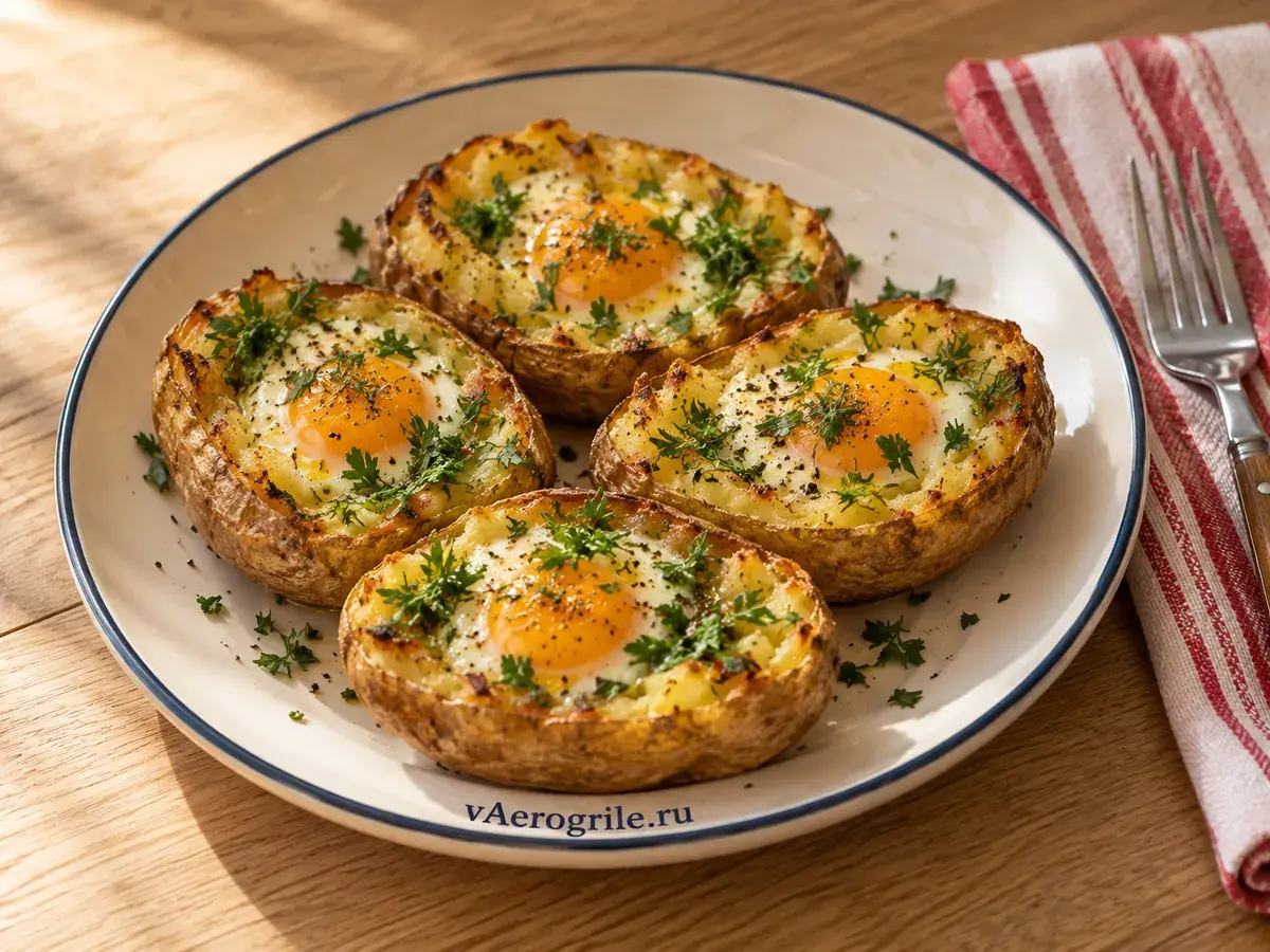 Картошка с яйцом