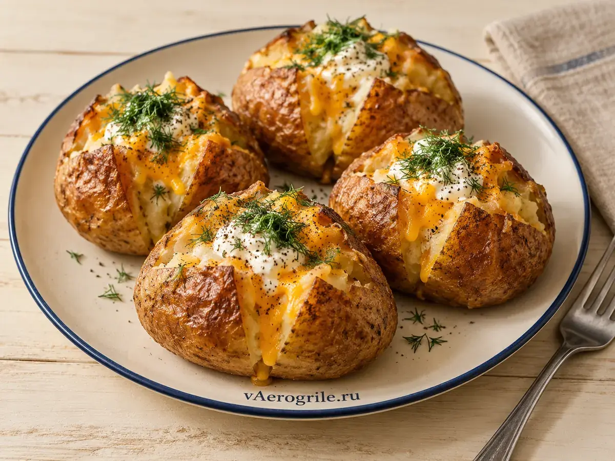 Запечённый картофель с сыром