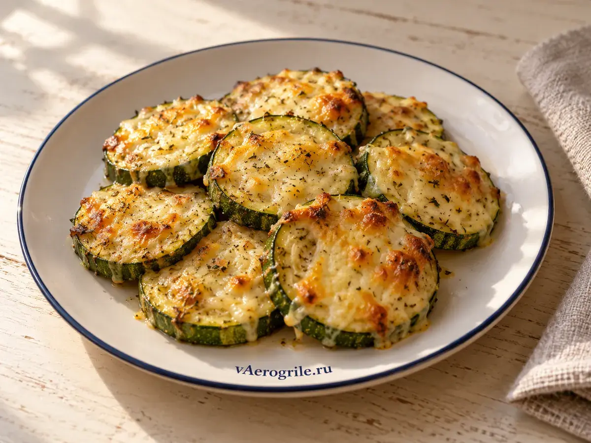 Кабачки с сыром и чесноком